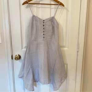 Universal Thread Striped Fit & Flare Mini Dress Women’s Size XS Navy White NWT